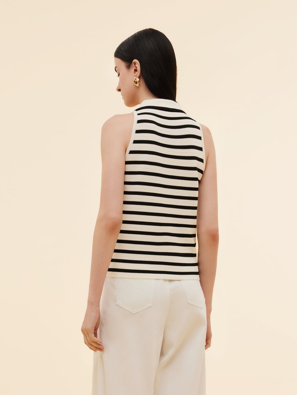 Tencel Stripe Knit Tank