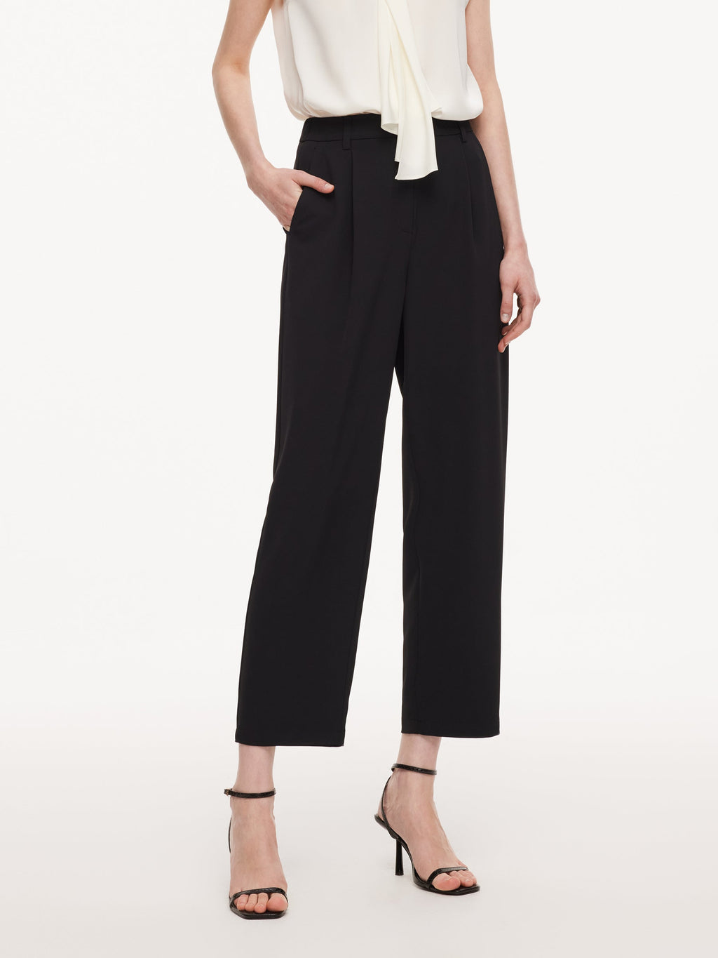 Wrinkle-Resistant High-Waist