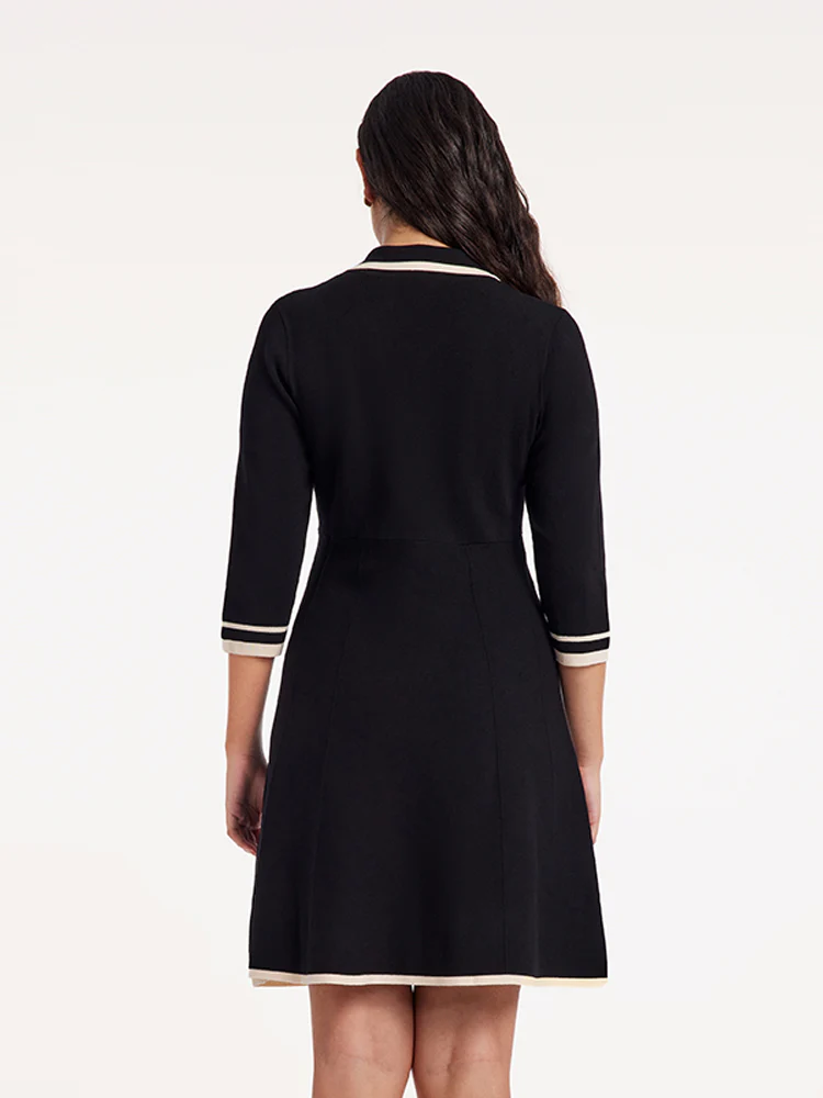 Tencel Blend Double-Breasted Mini Dress
