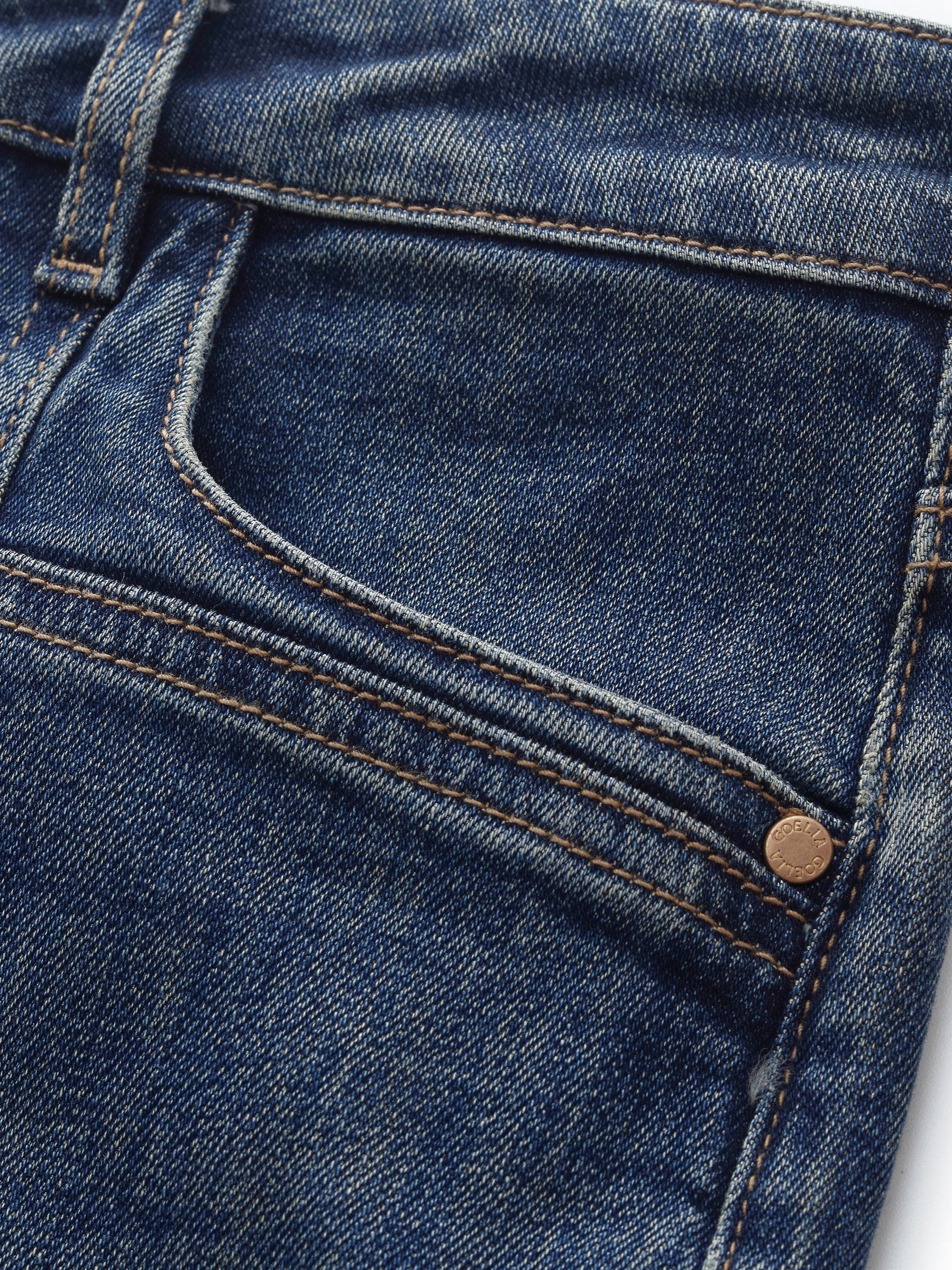 Ankle-Length Straight Denim