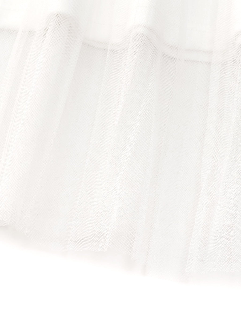 Pleated Mesh A-Line Skirt