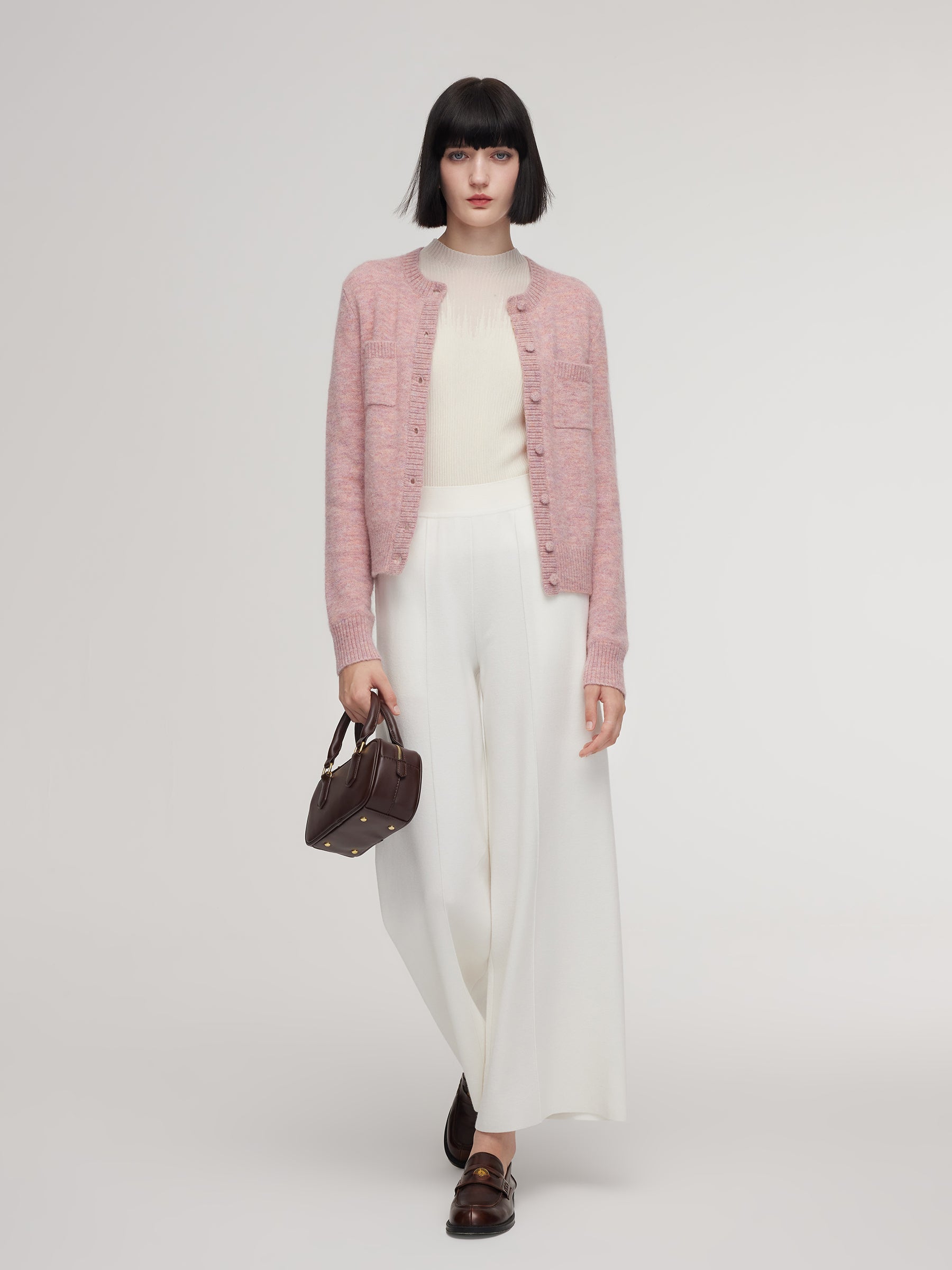 Alpaca-Wool Crochet Cardigan