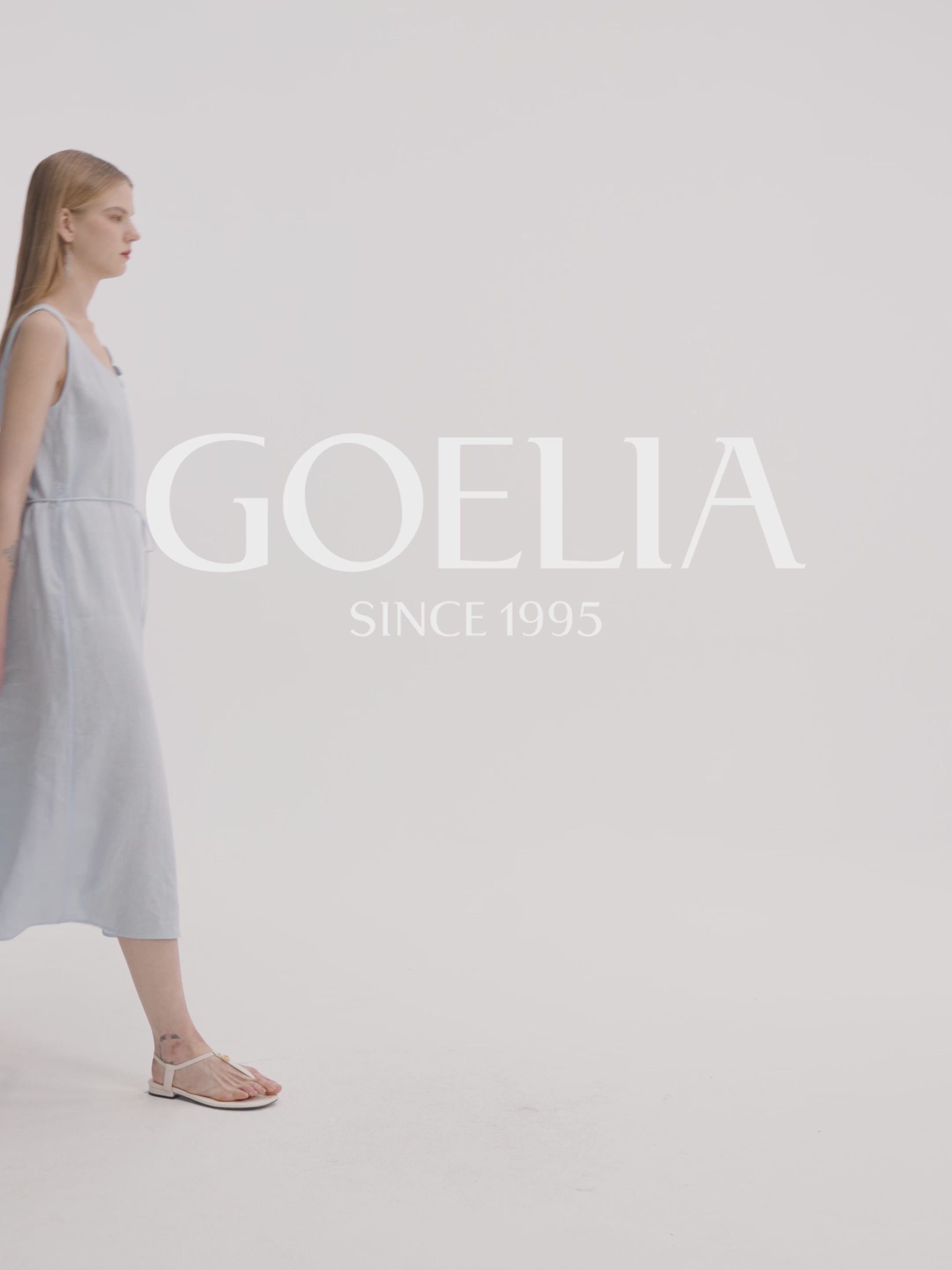 Linen U-Neck Dress