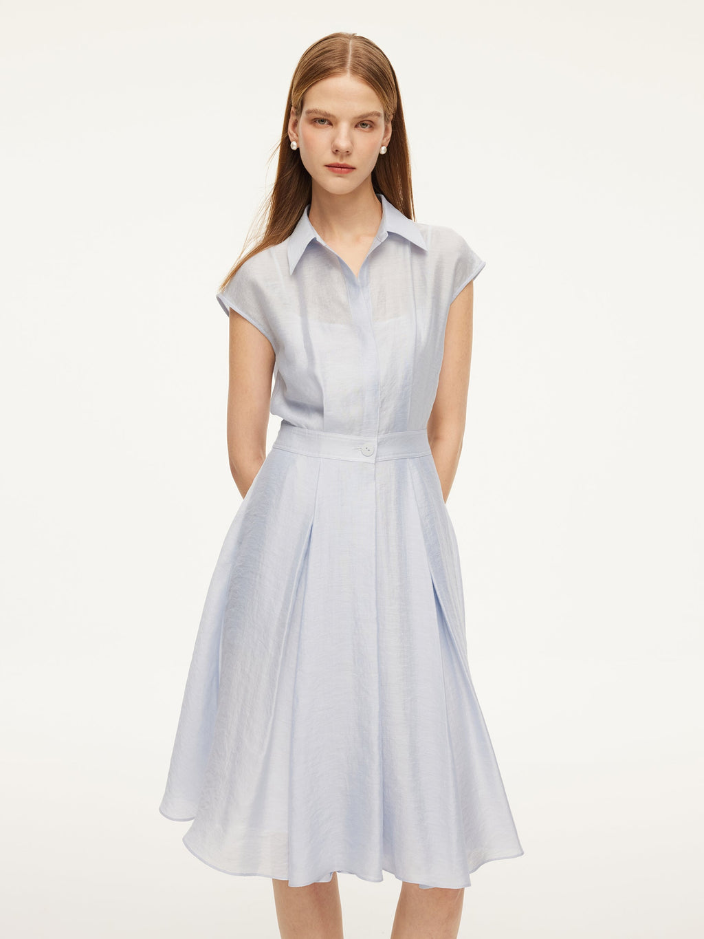 Tencel-Acetate-Linen Shirt Dress