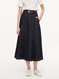 High-Rise Denim Culotte