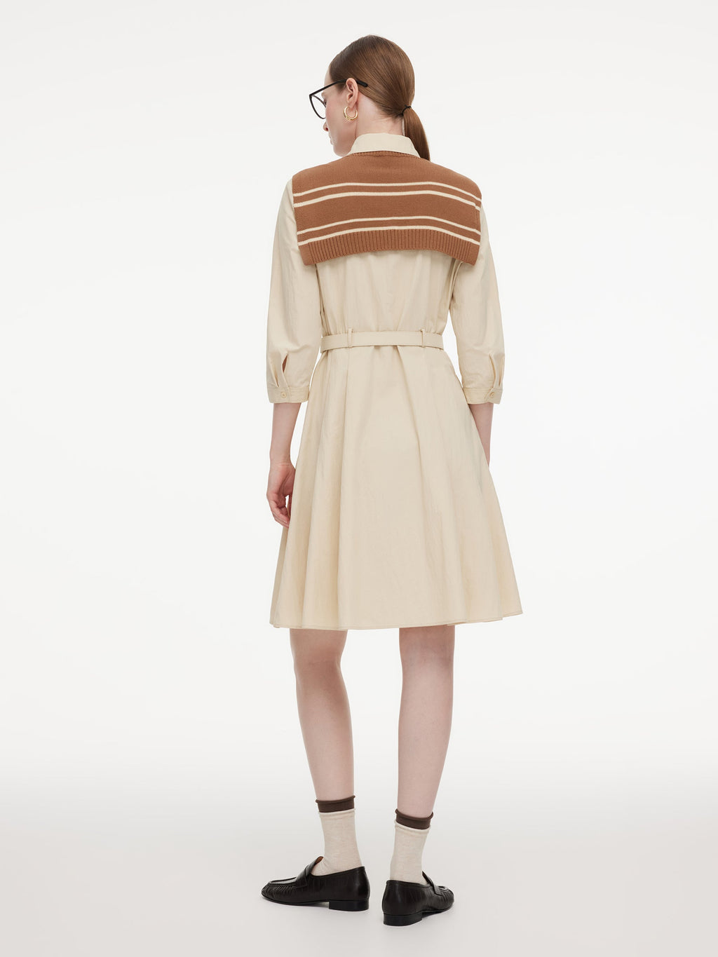 Cotton Embroidered Shirt Dress