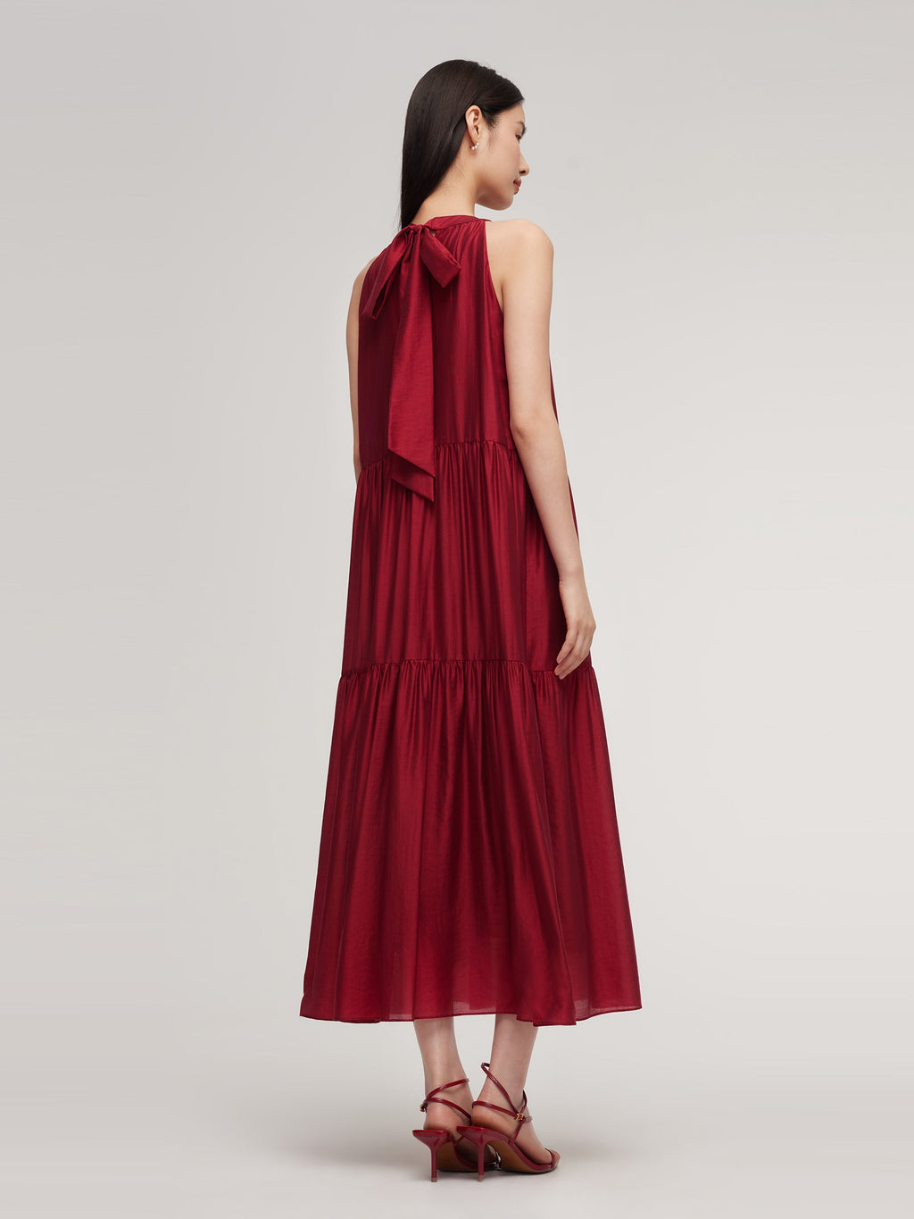 Tencel Halter Romantic Dress
