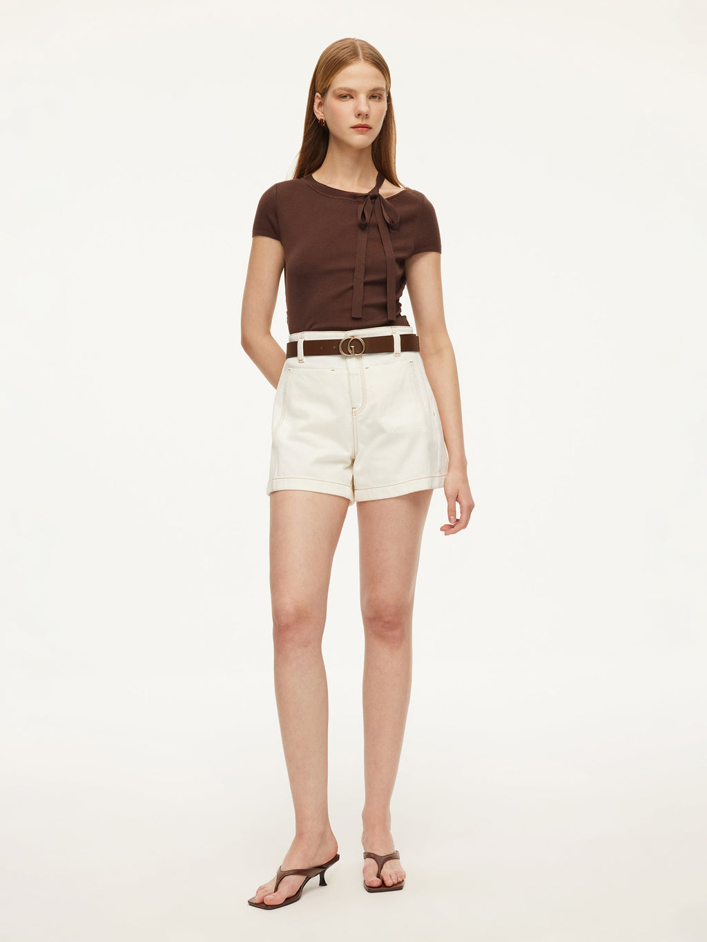 Cotton Embroidered Shorts