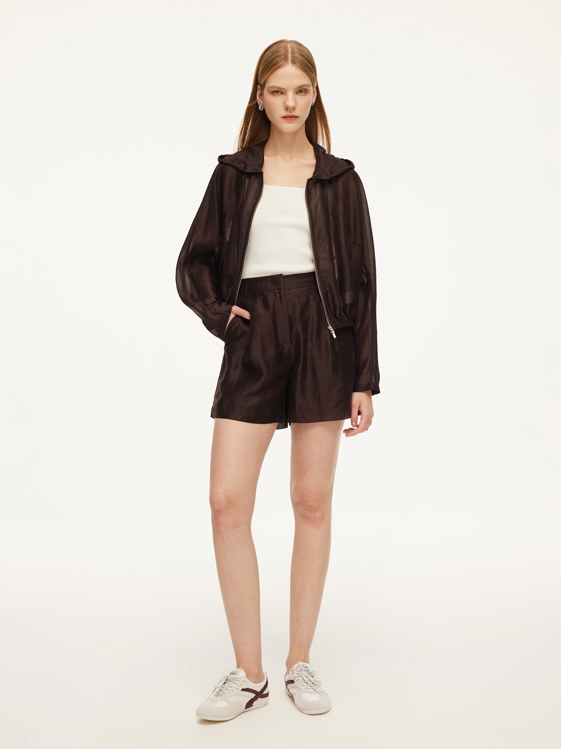 Tencel Linen Hooded Jacket