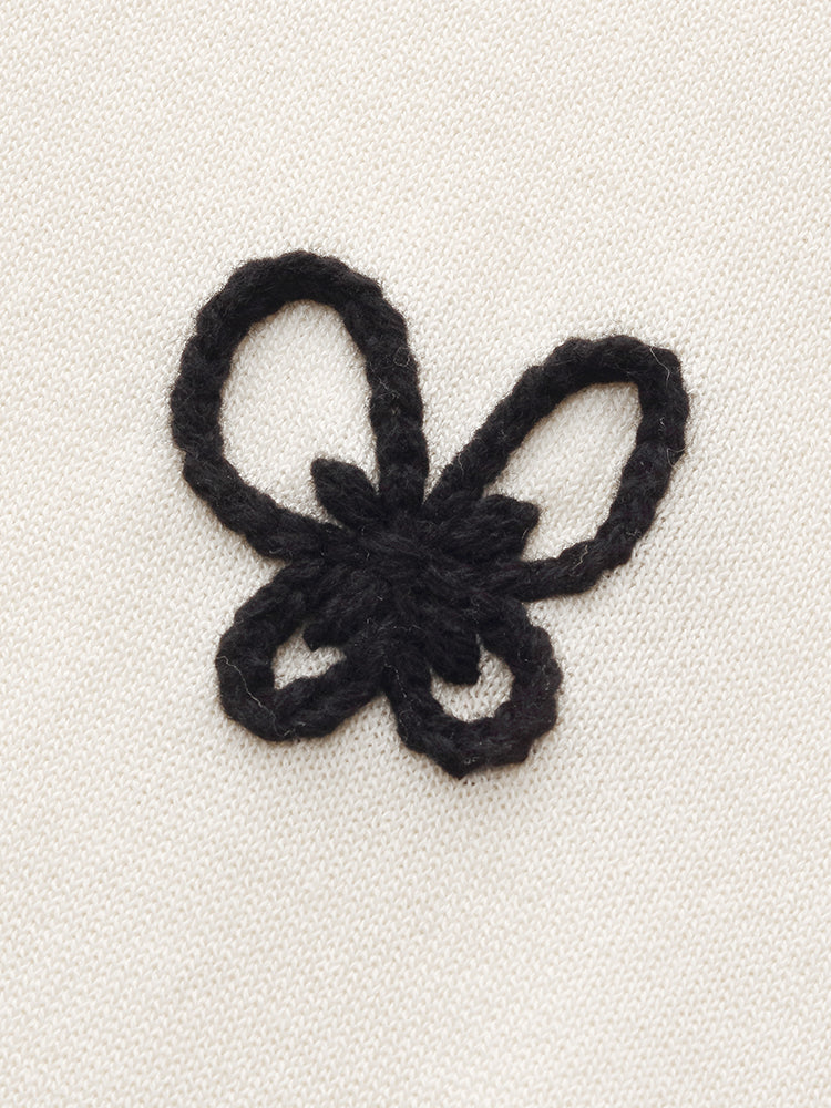 Tencel Butterfly Embroidery Top