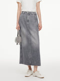 Breathable Straight Denim Skirt