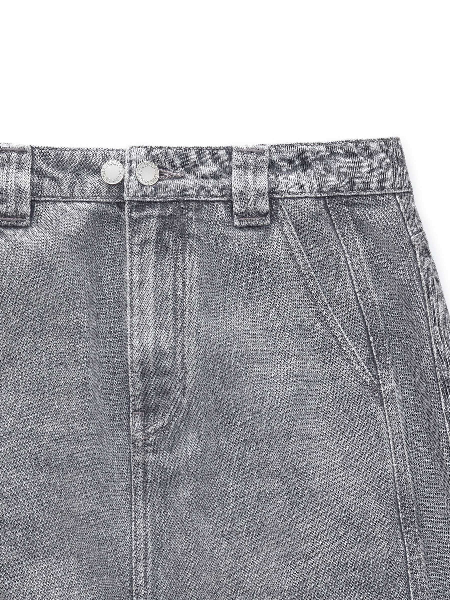 Breathable Straight Denim Skirt
