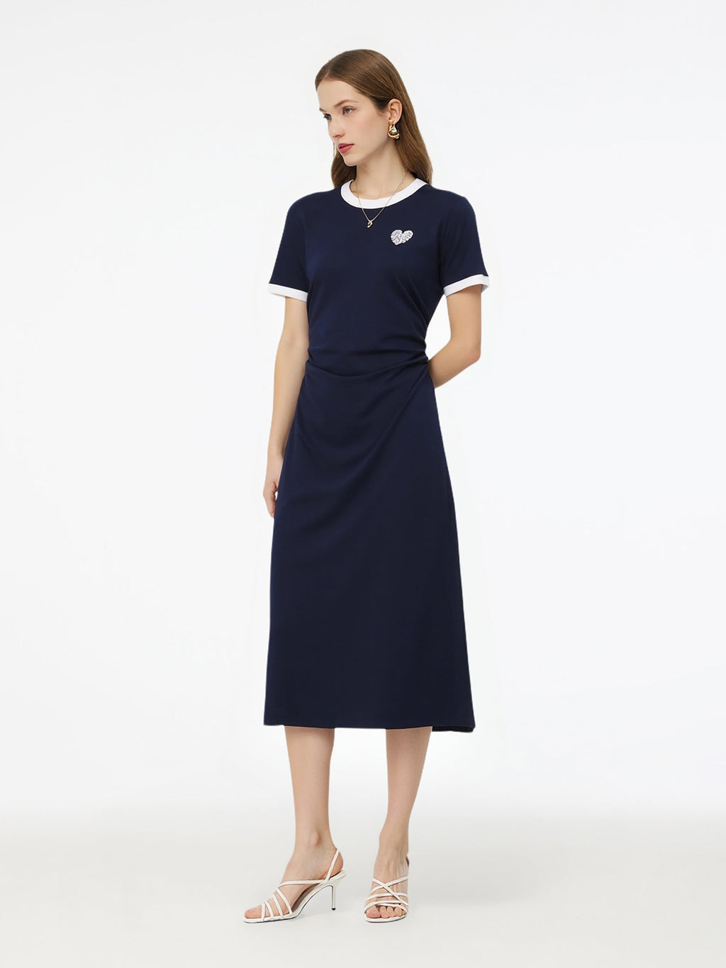 Cotton-Blend Knit Midi