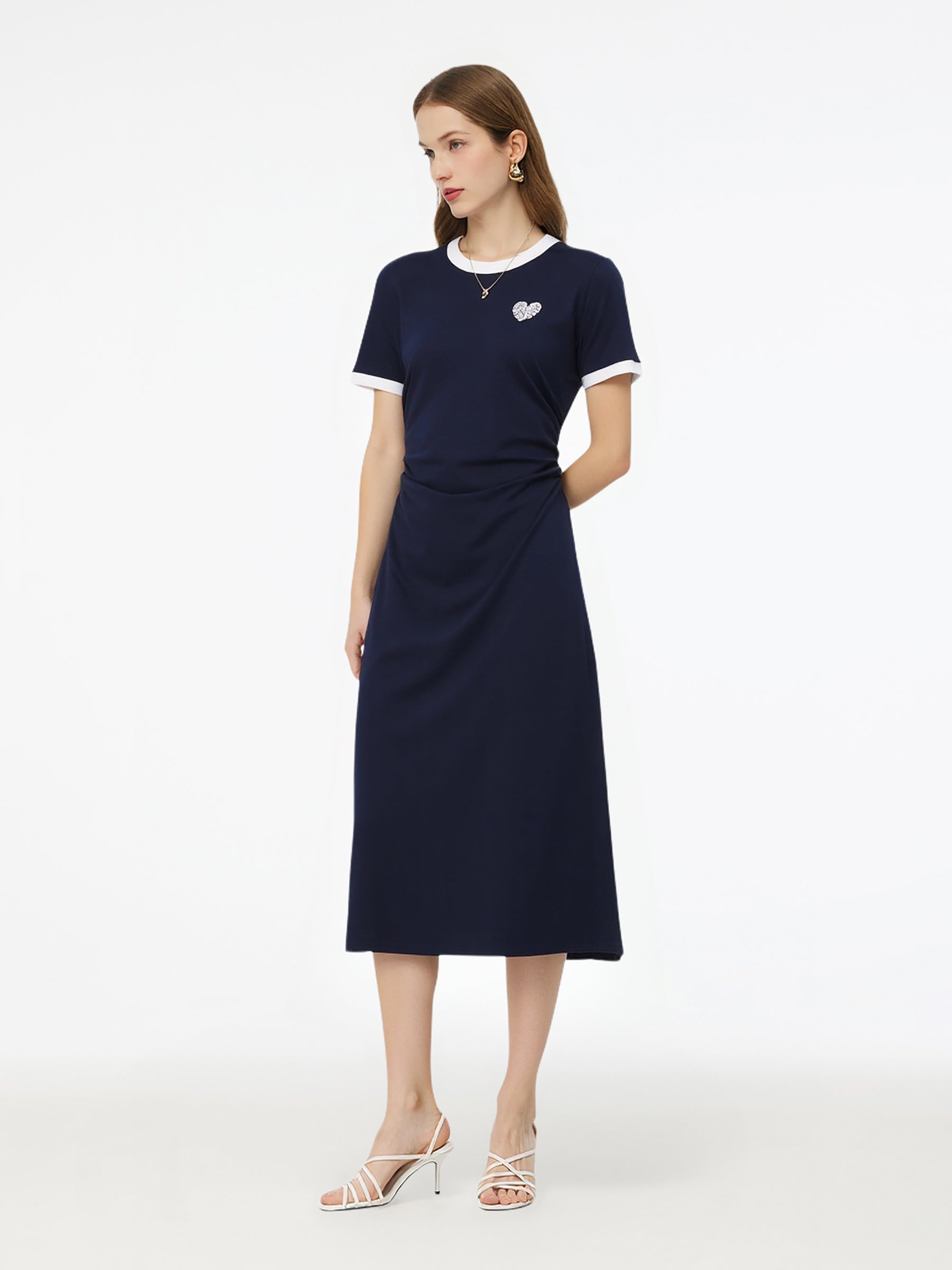 Cotton-Blend Knit Midi
