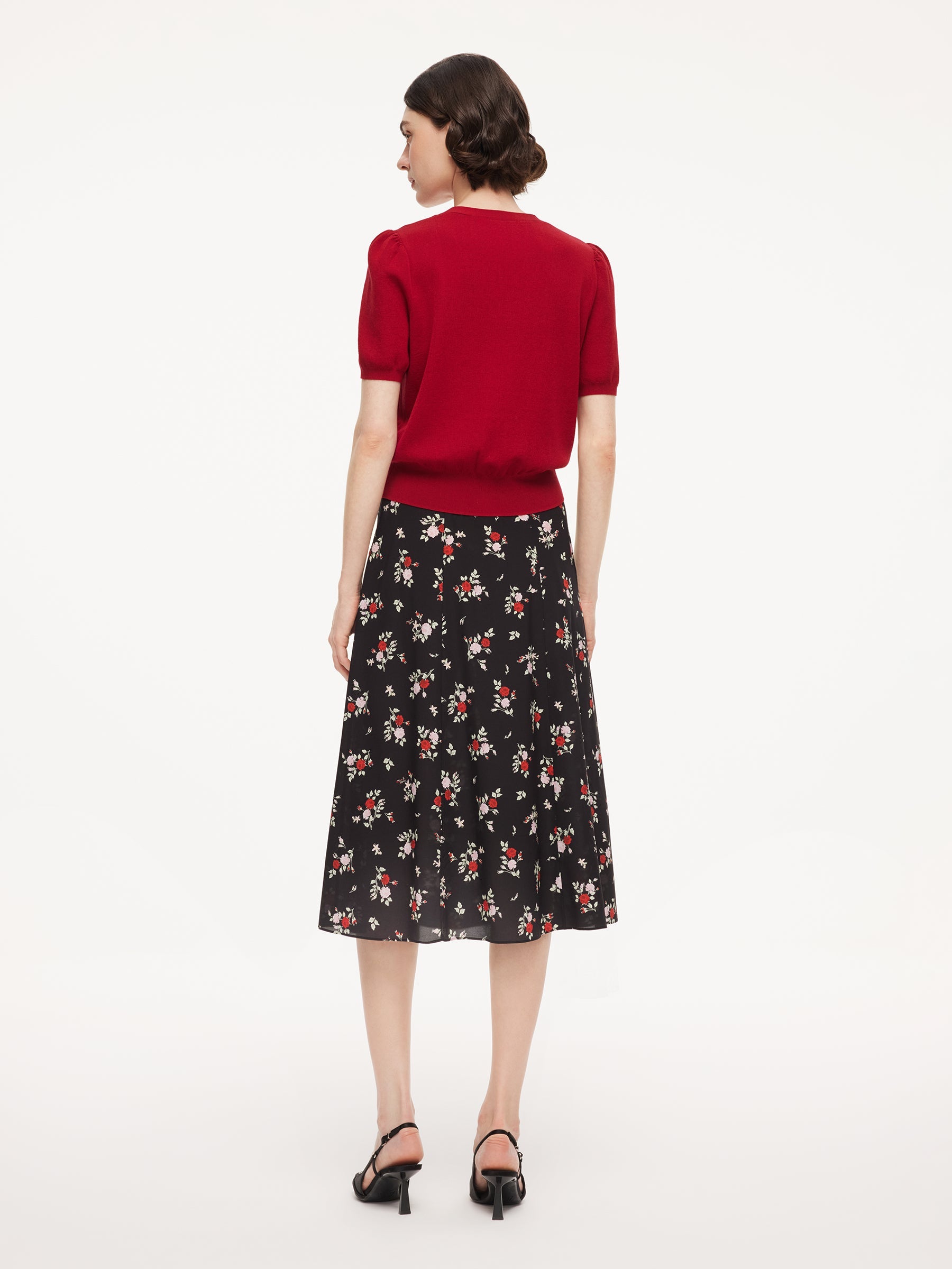 Eight-Panel Hidden-Waist Skirt