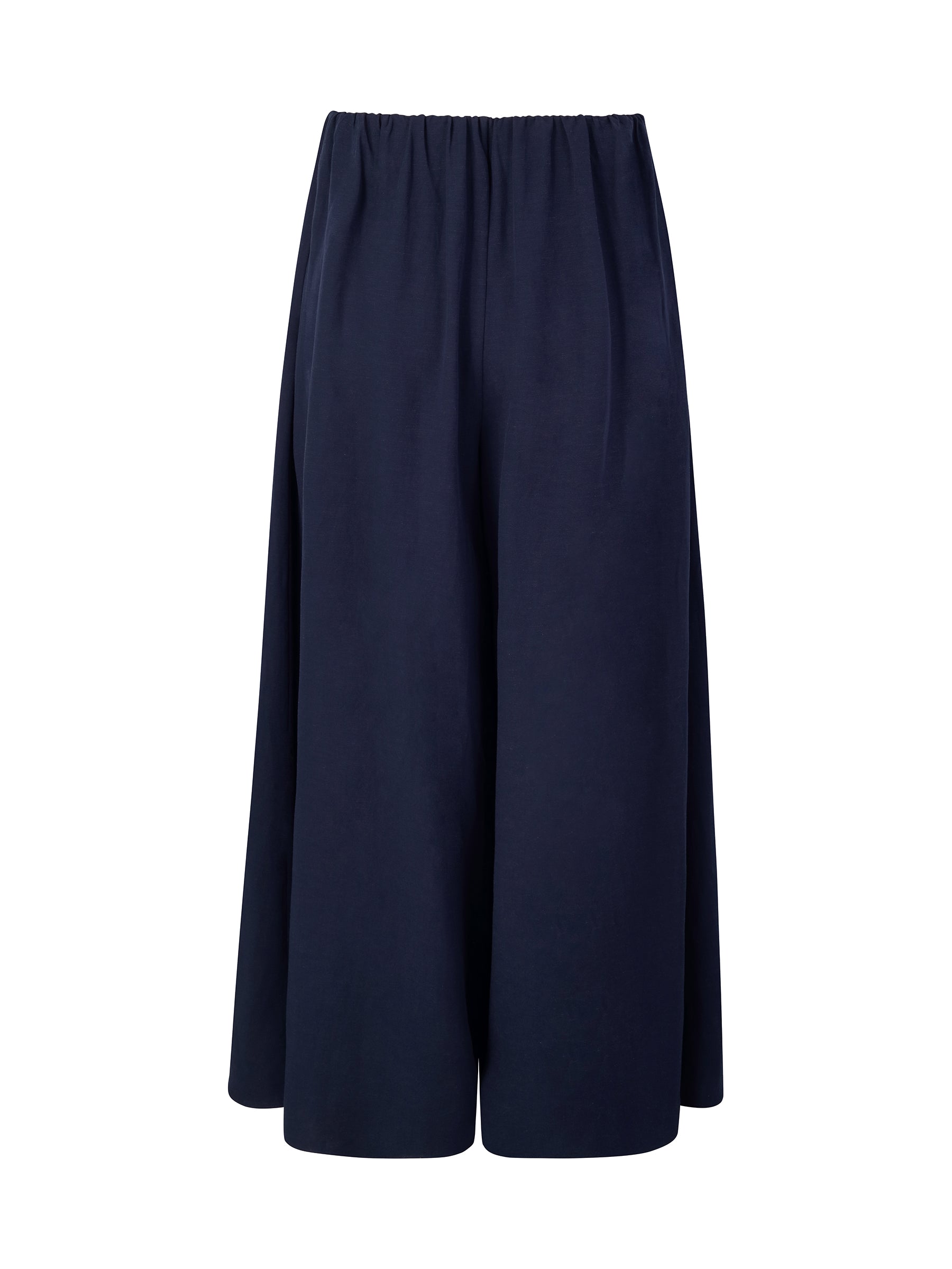 Linen-Blend A-Line Culottes