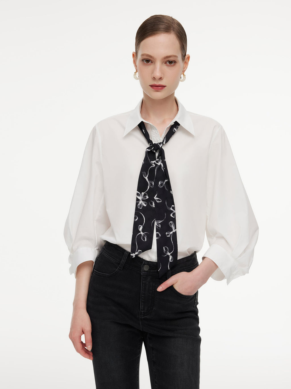 Cotton Puff Sleeve Shirt