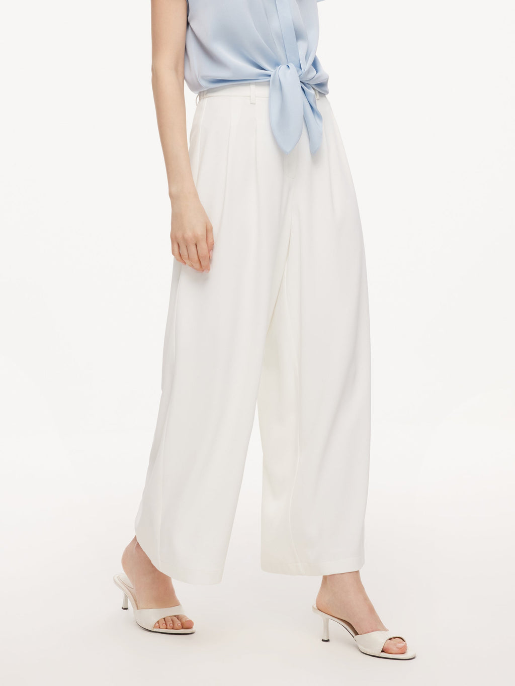 Micro-Elastic Ankle-Length Pants