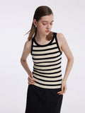 Striped Knit Fit Tank