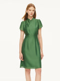 Tencel Qipao Mini Dress