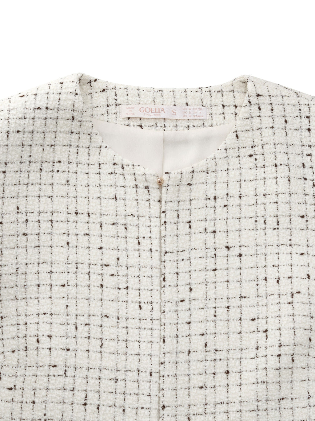 Wool Blend Frayed Hem Jacket