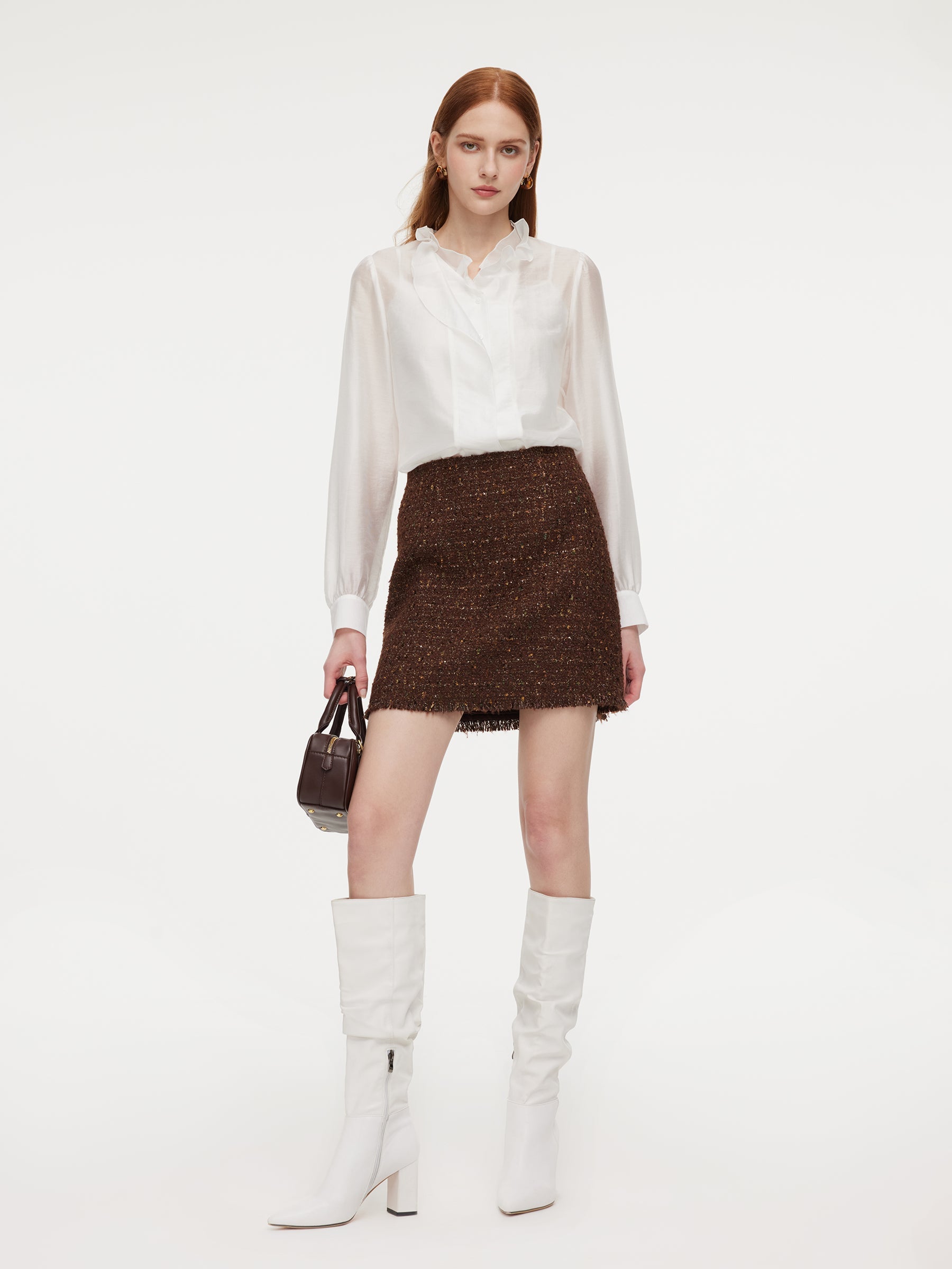 Tencel Ruffle Shirt