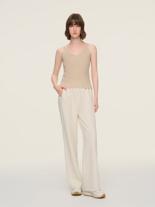 100% Cashmere U-Neck Tank
