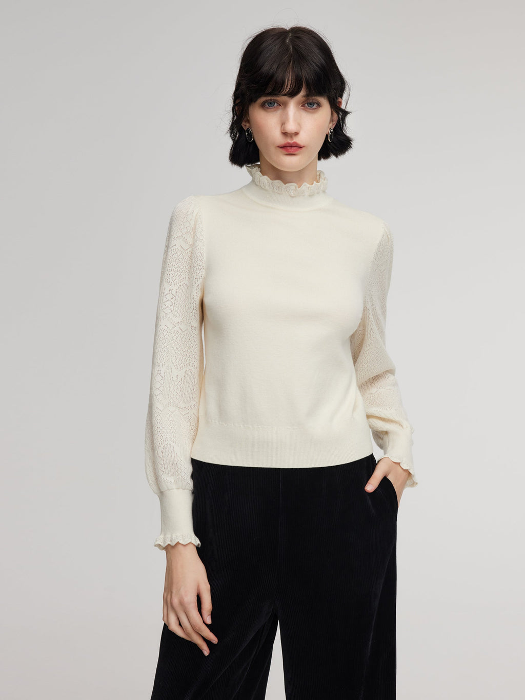 Lantern Sleeve Fit Sweater