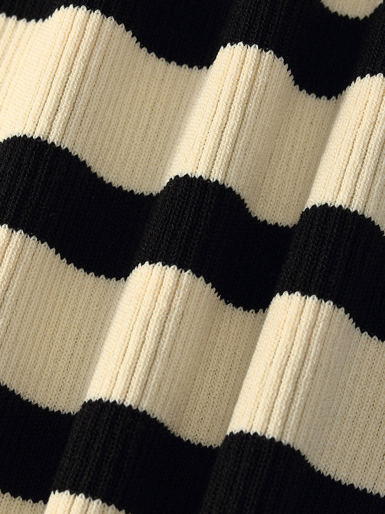 Striped Knit Fit Tank