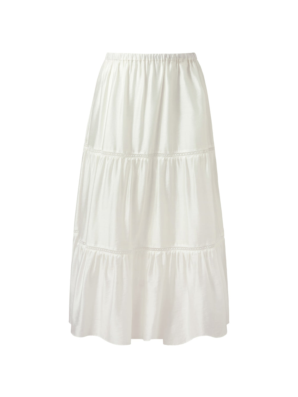 Elastic-Waist Flowing Skirt