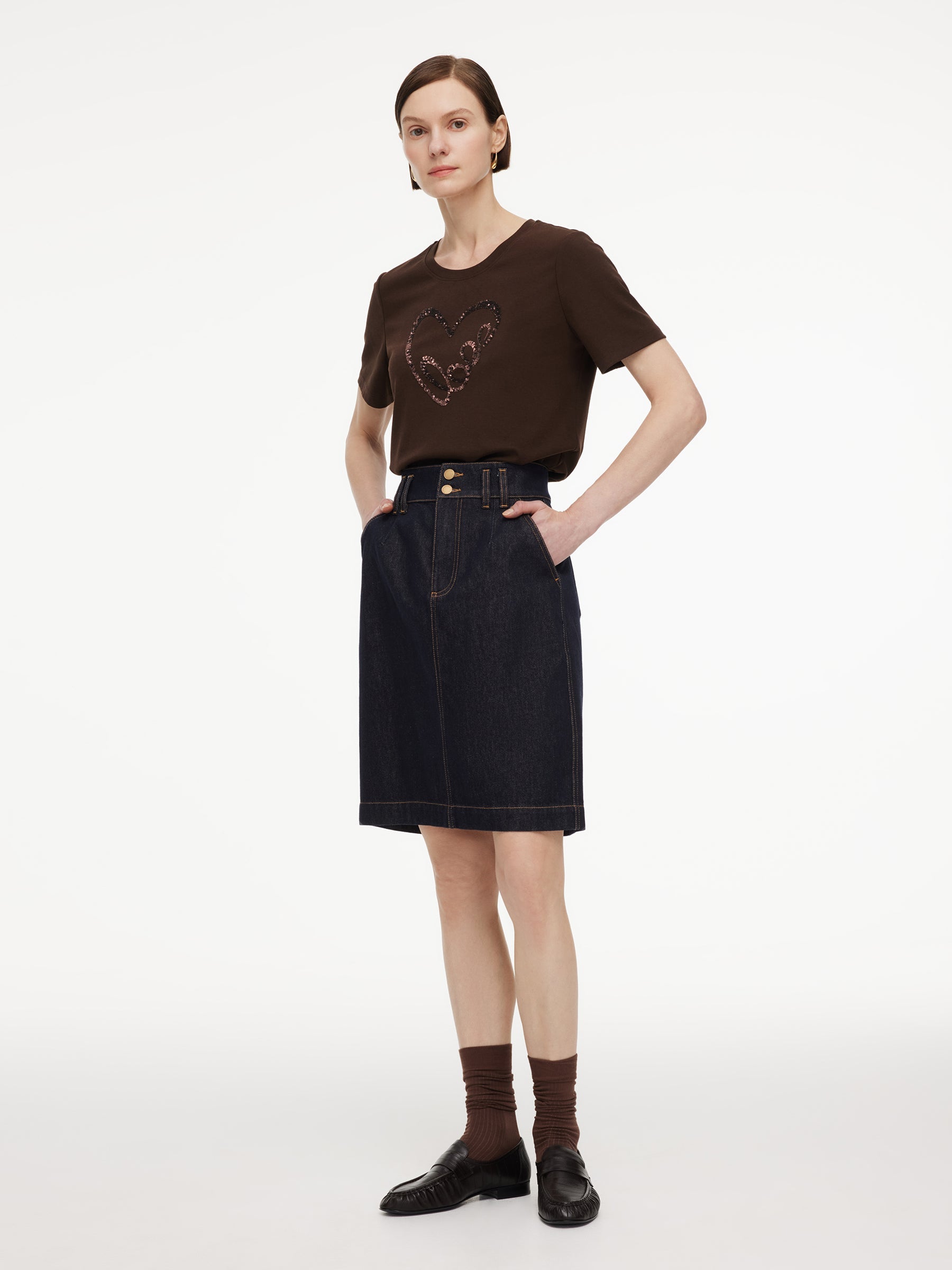 Double-Button A-Line Vintage