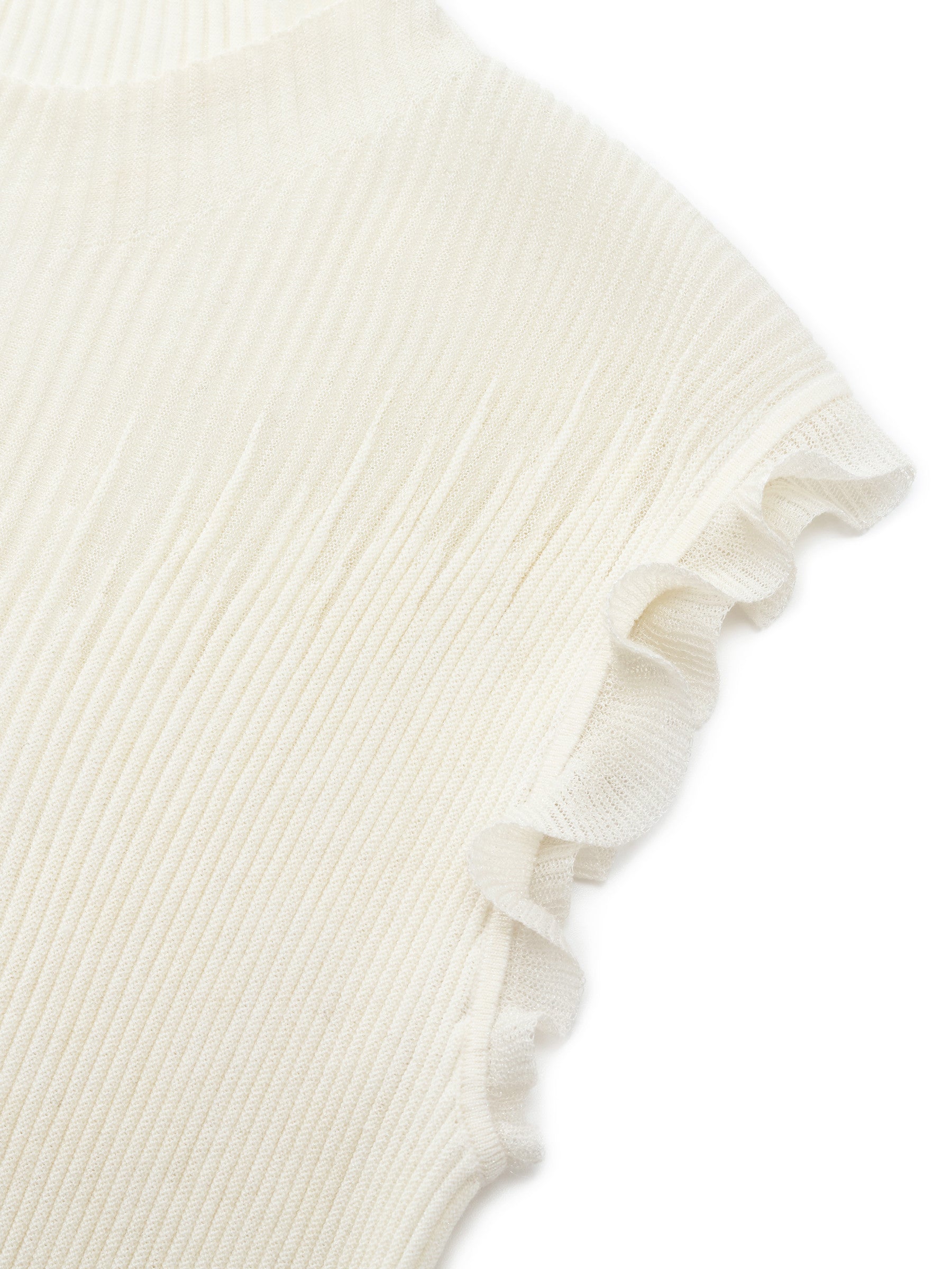 Mock-Neck Ruffle Tank
