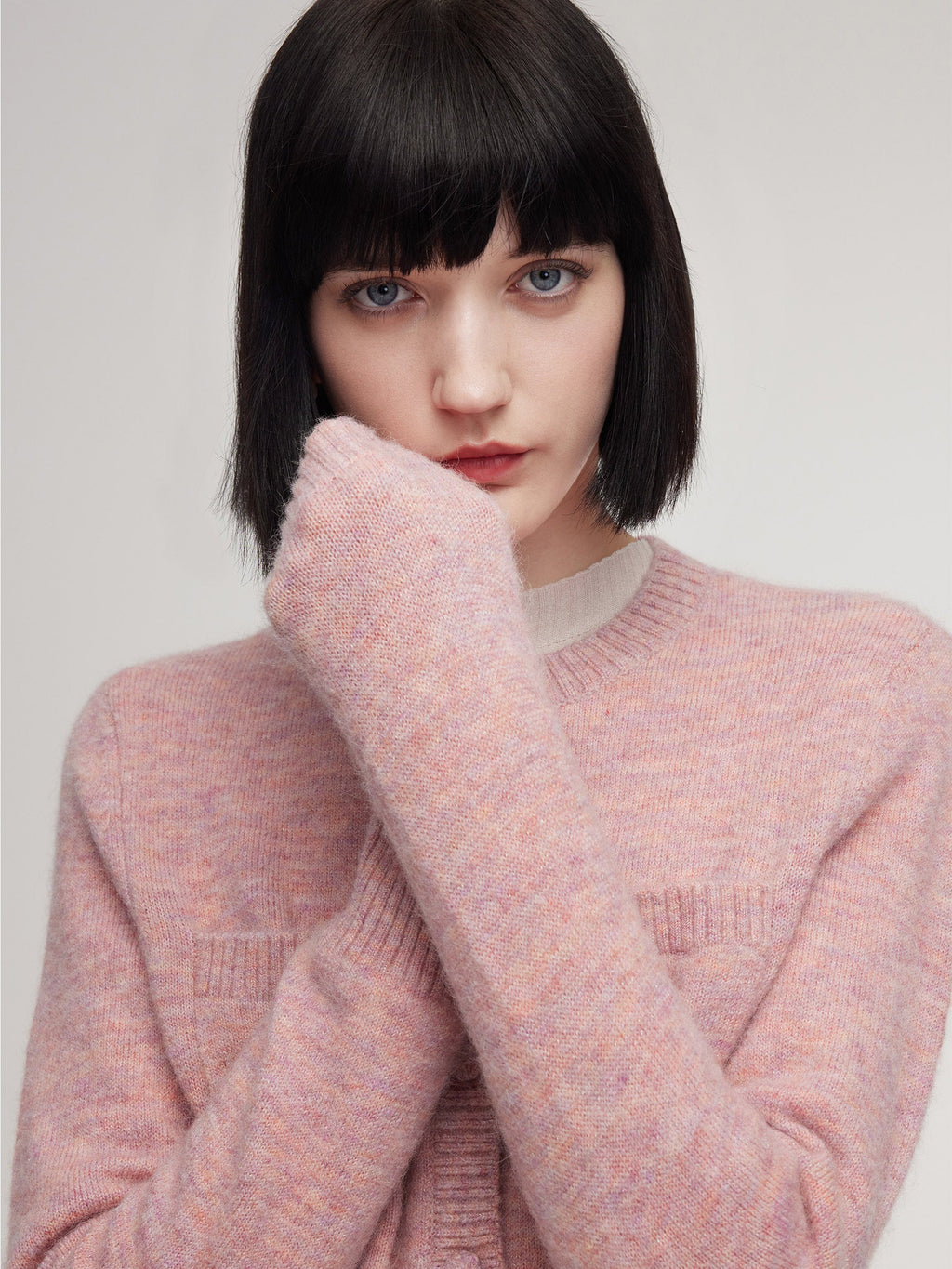 Alpaca-Wool Crochet Cardigan