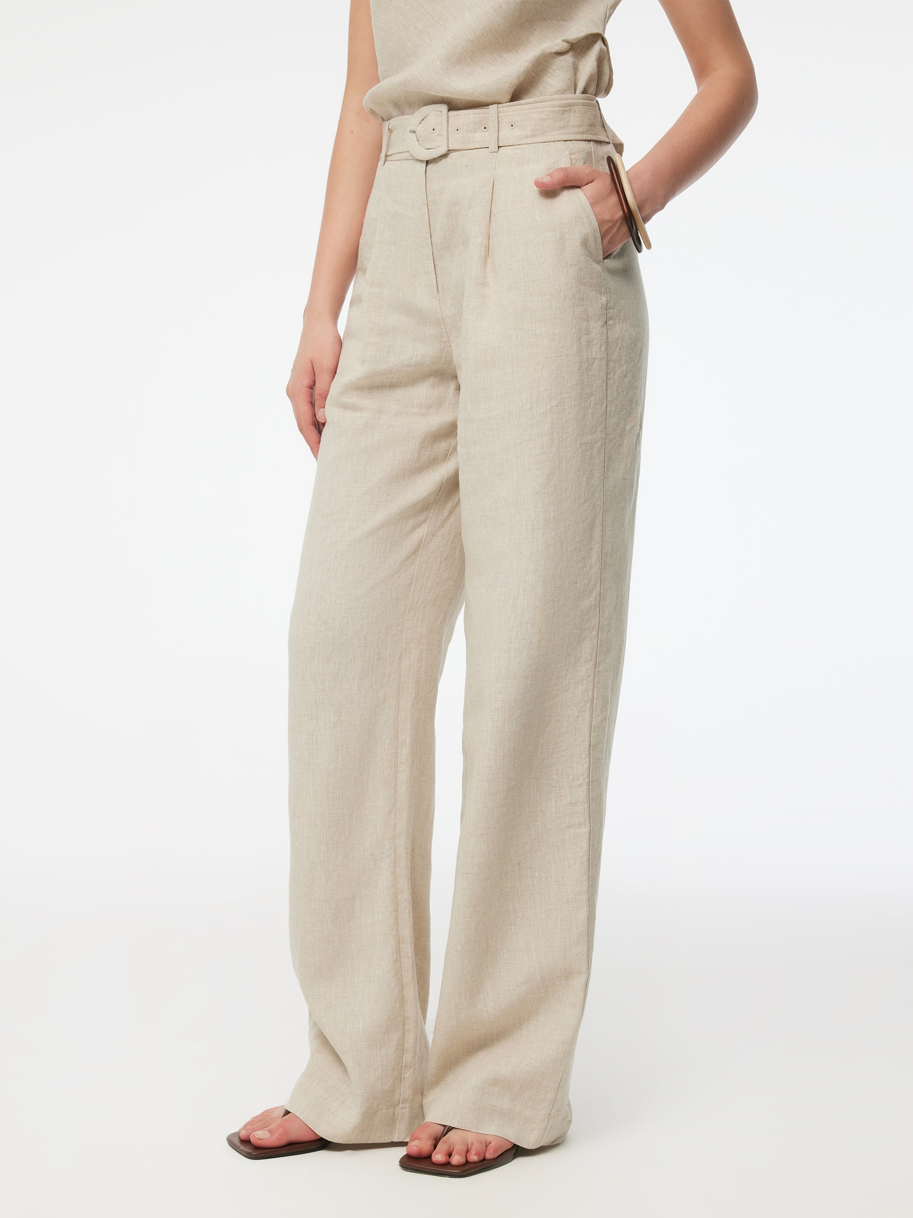 Linen H-Line Pants