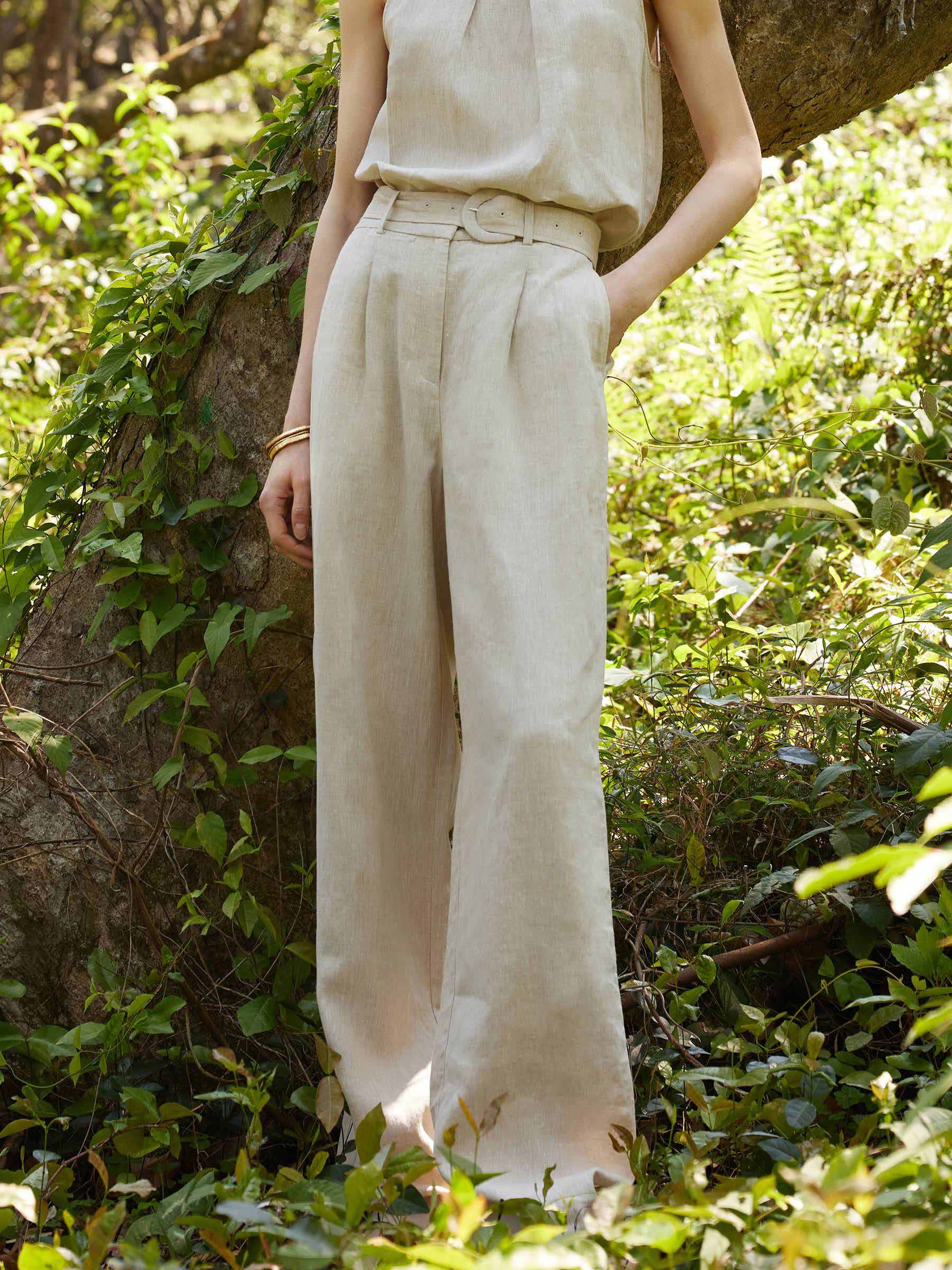 Linen H-Line Pants