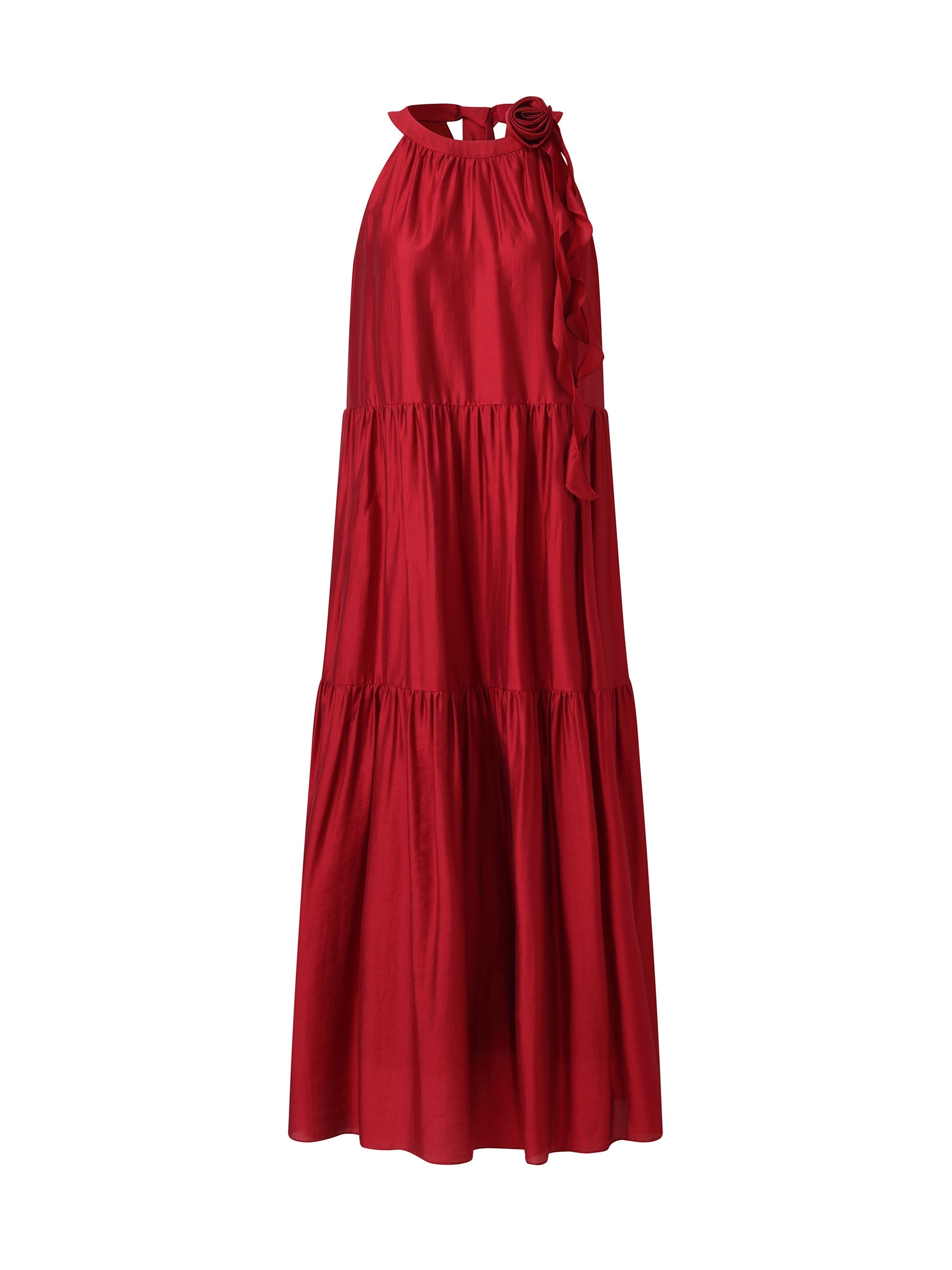 Tencel Halter Romantic Dress