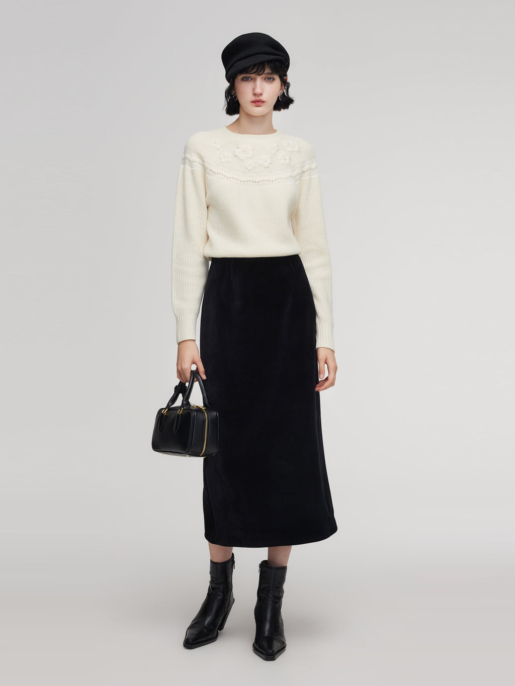 Wool Blend Embroidered Sweater