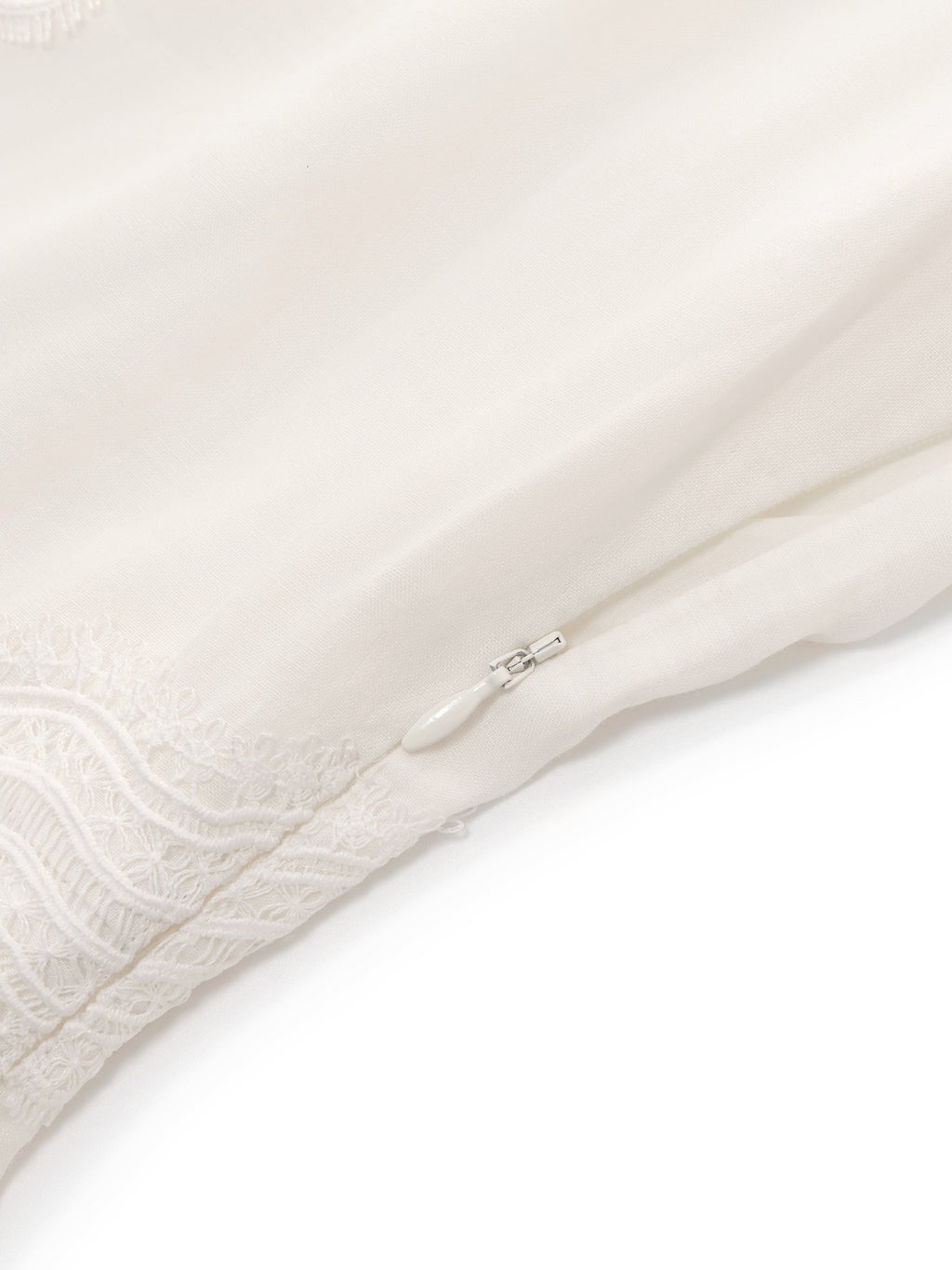 Ramie Lace A-Line Maxi Dress