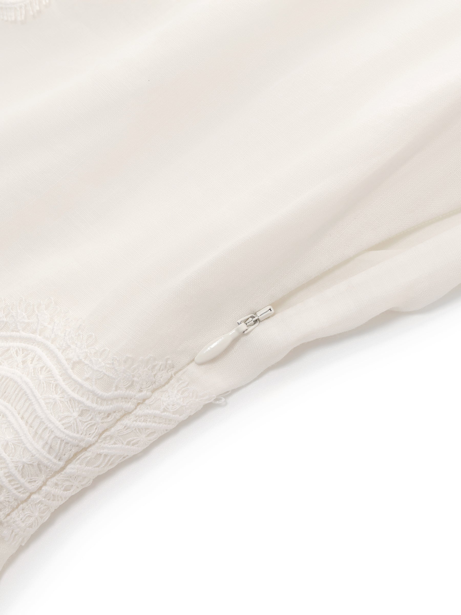 Ramie Lace A-Line Maxi Dress