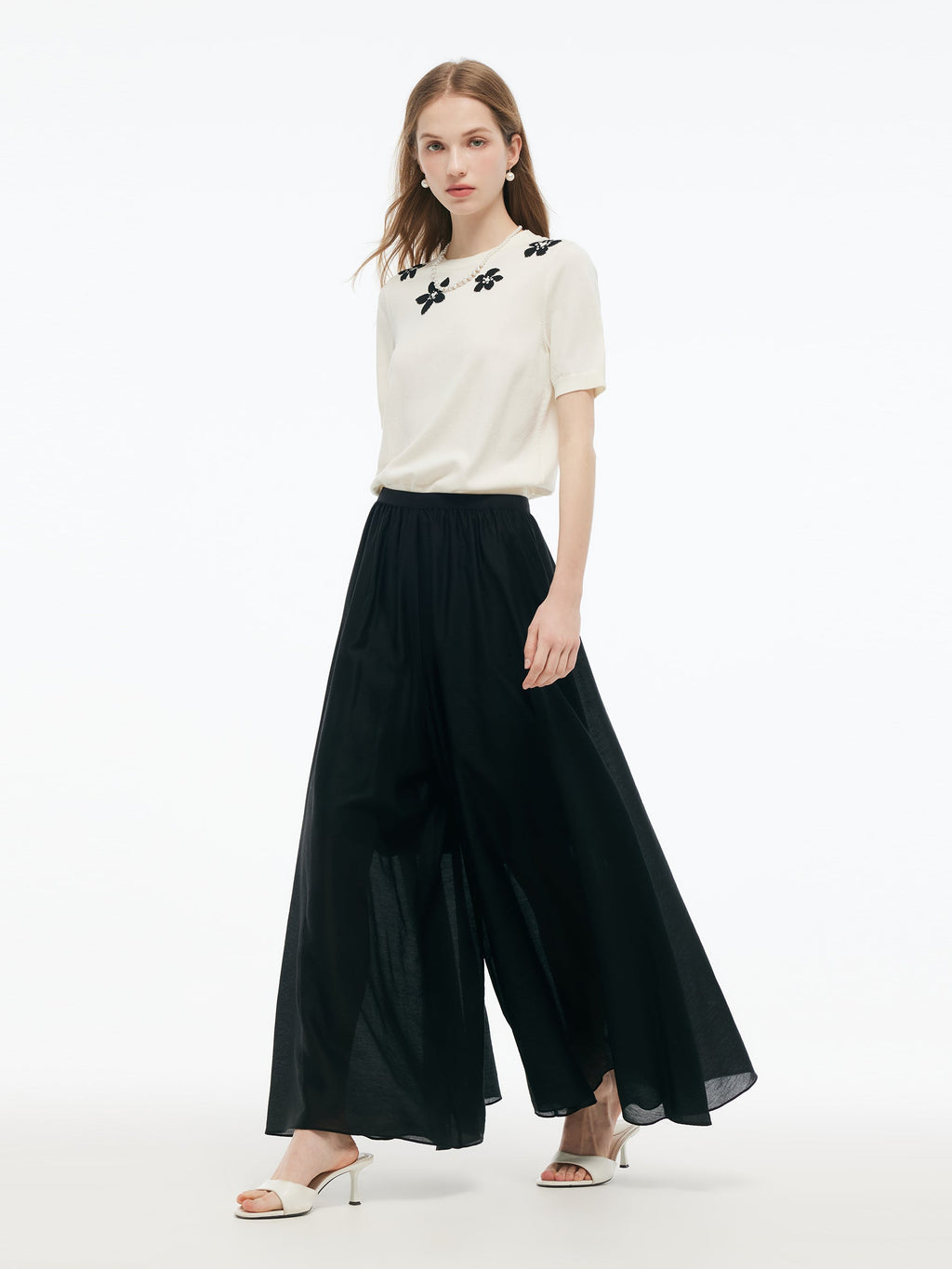 Tencel Wide-Leg Culottes