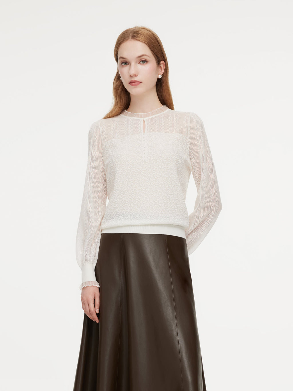 Cashmere-Blend Panelled Knit