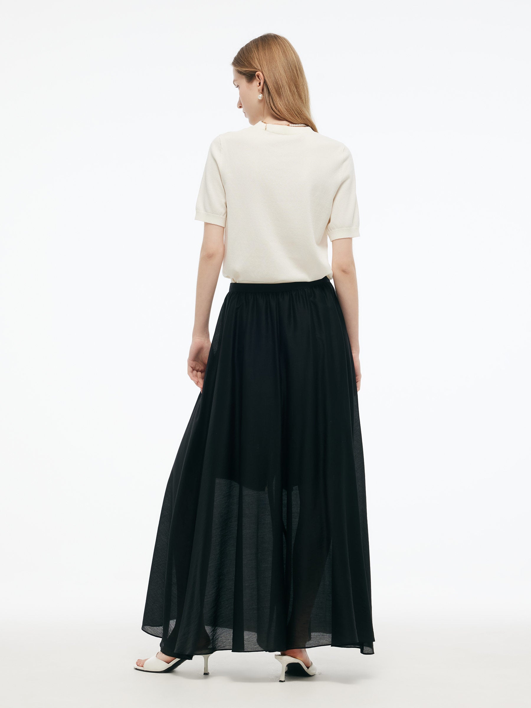 Tencel Wide-Leg Culottes