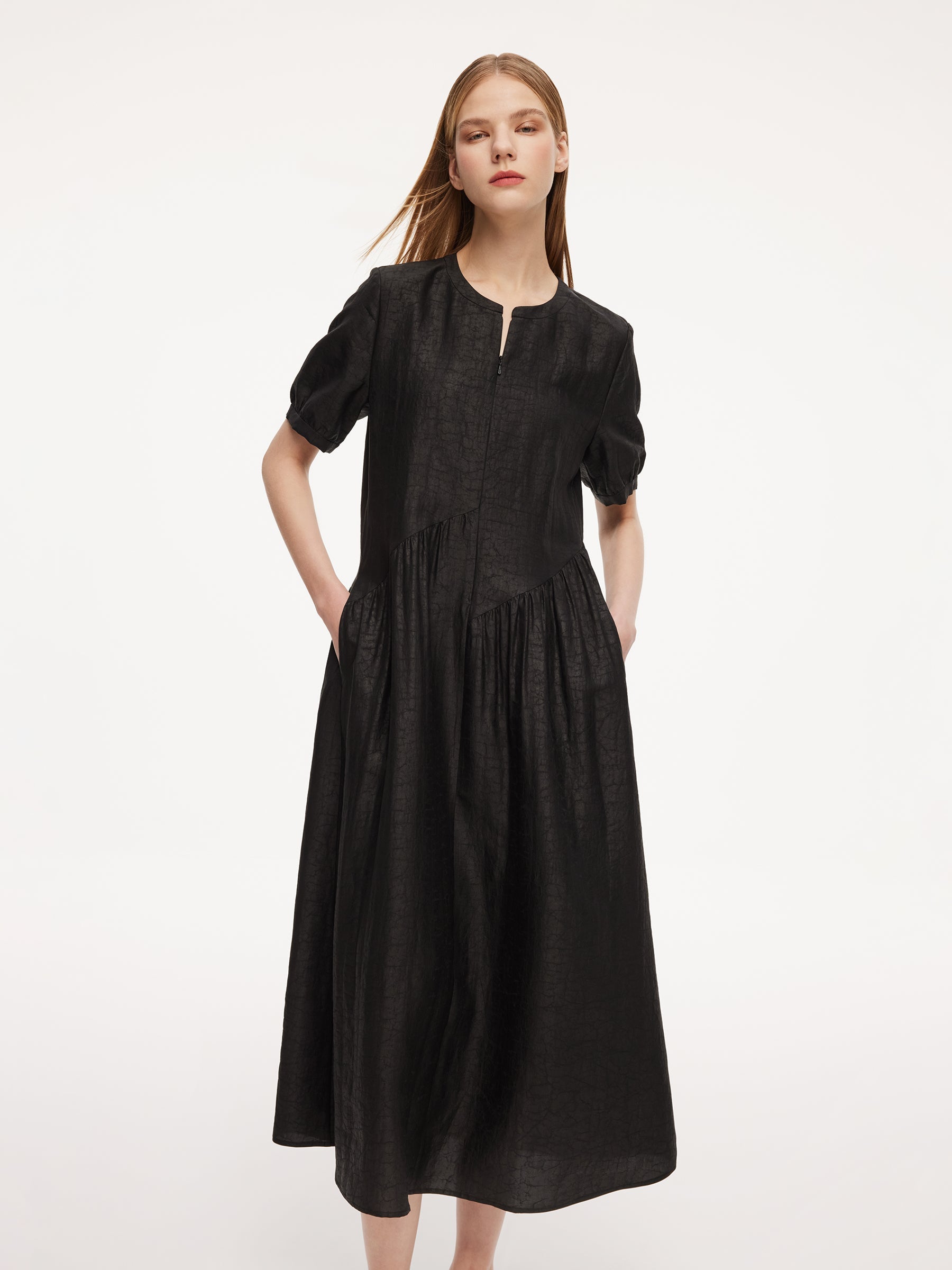 Silk Asymmetrical Dress