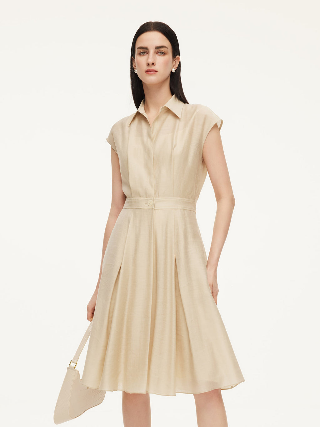 Tencel-Acetate-Linen Shirt Dress