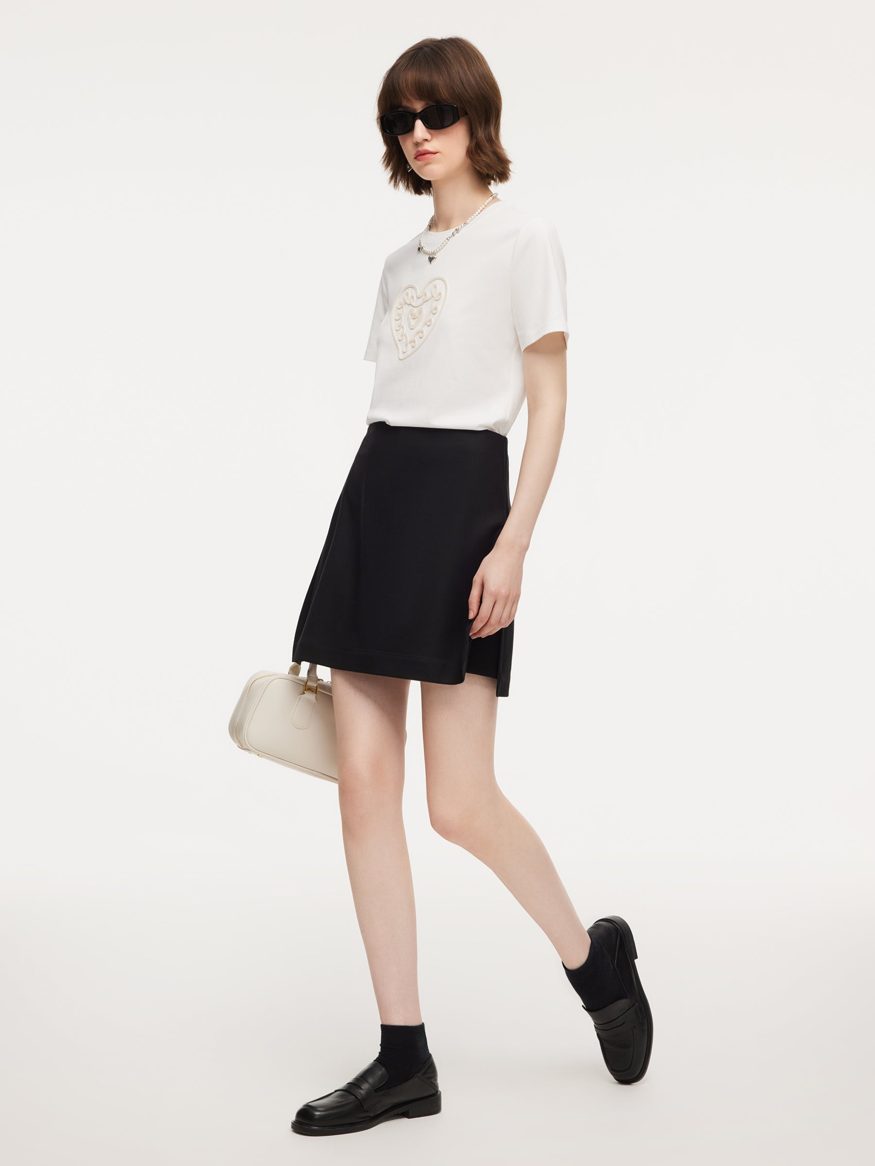 Worsted Wool A-Line Culotte