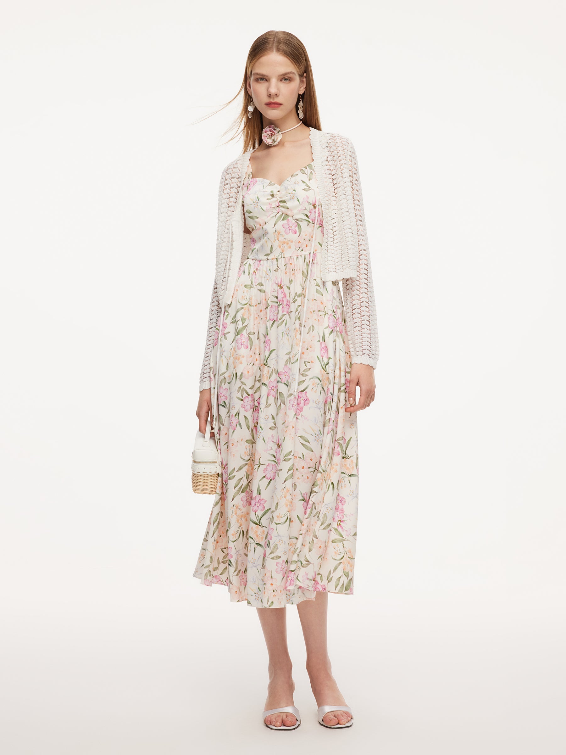 Ruched Sweetheart Cinched Dress