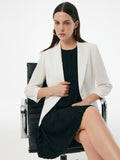 Triacetate Gathered Waist Blazer