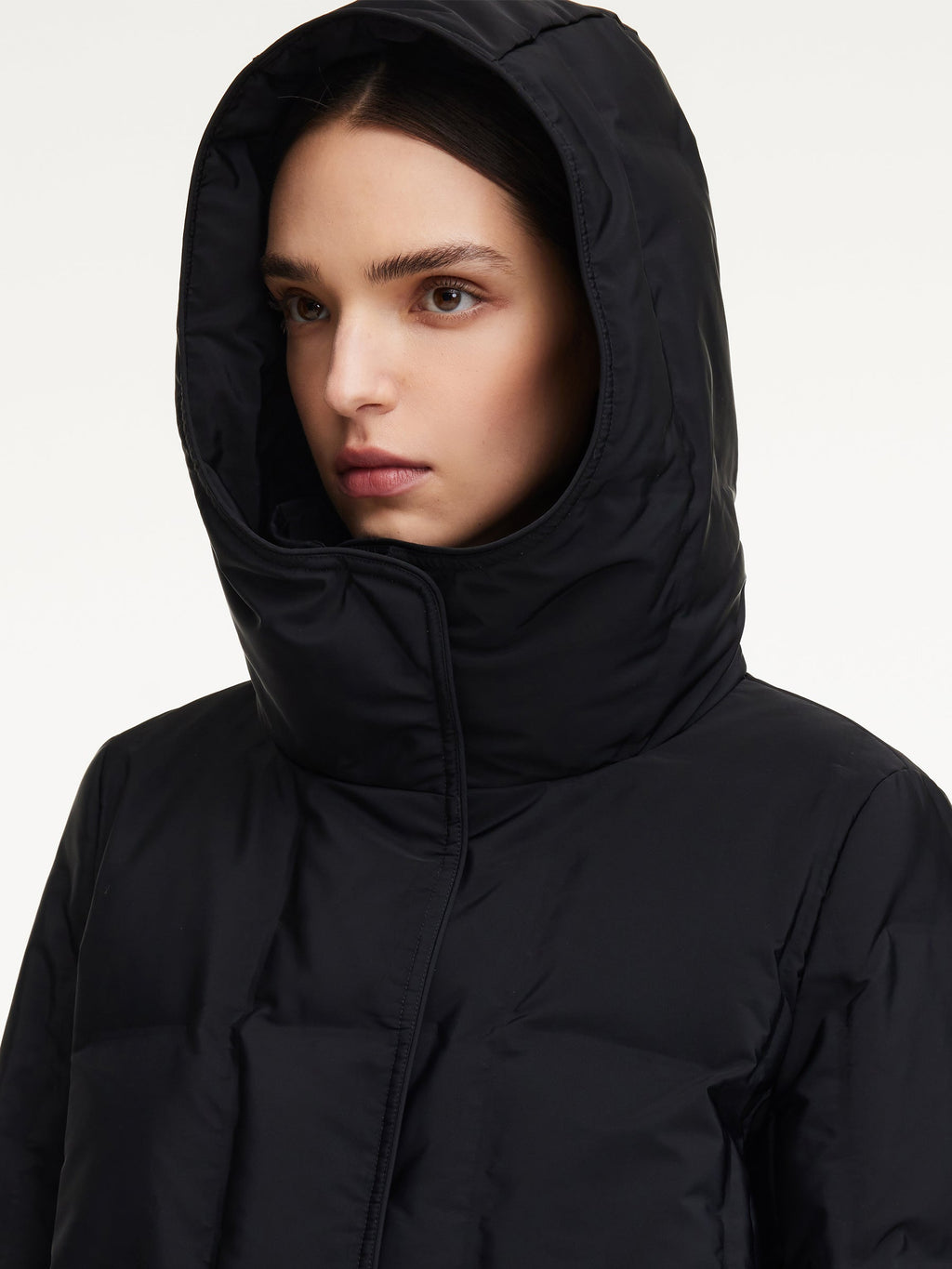 Double-Layer Hooded Collar