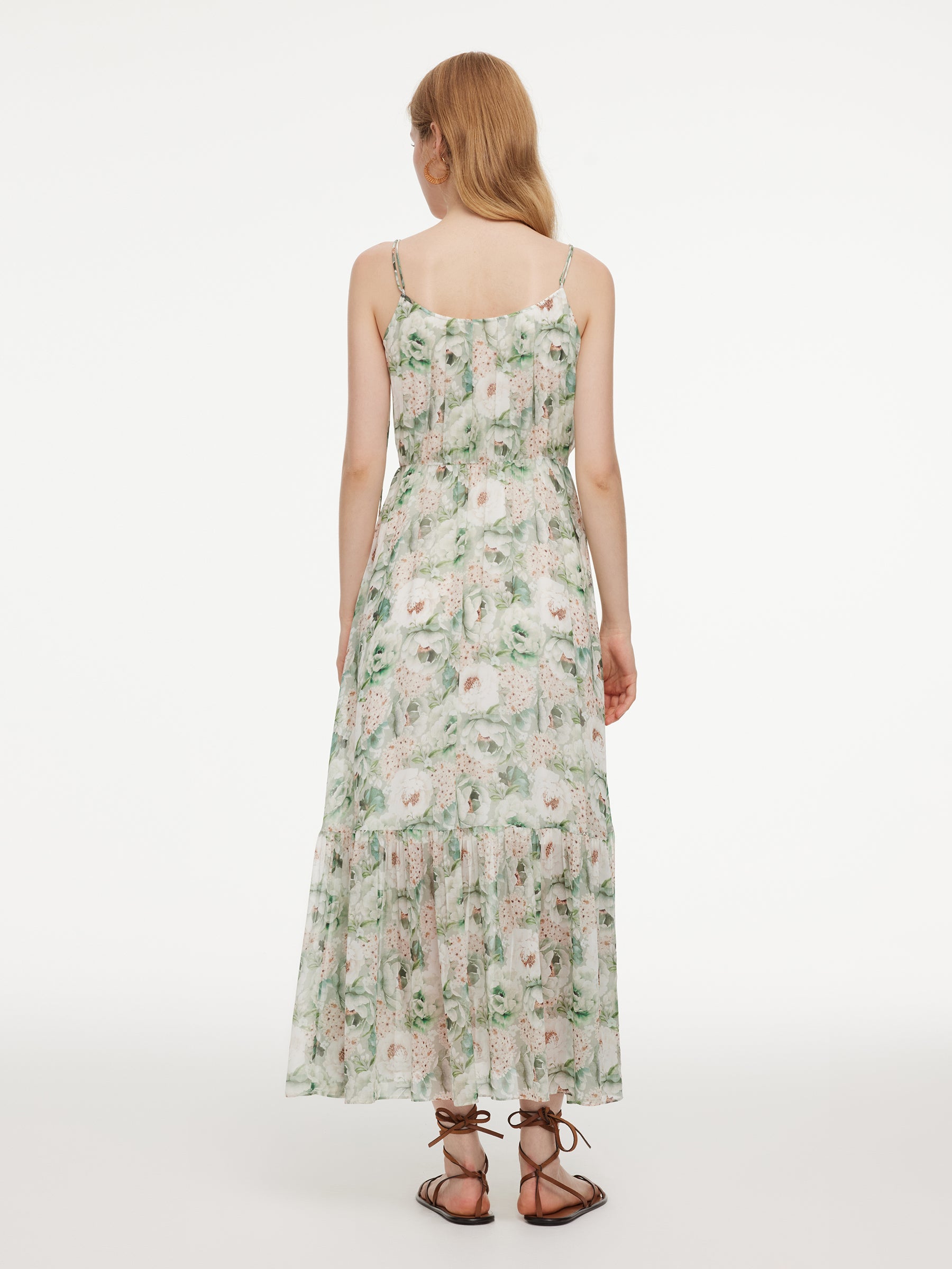 Silk Floral Maxi Dress