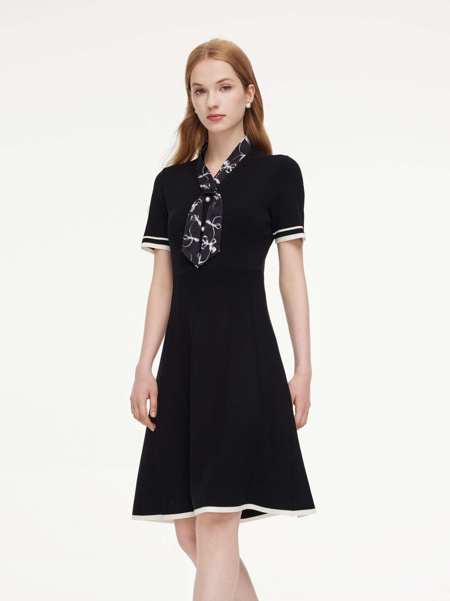 Lyocell High-Waist Midi Dress